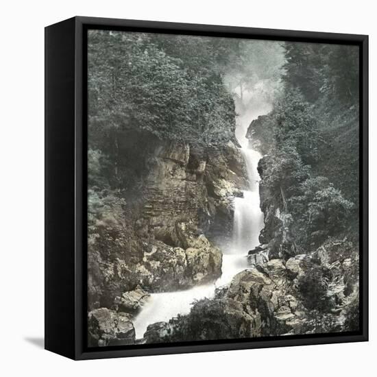 Meiringen (Switzerland), the Reichenbach Falls, Circa 1865-Leon, Levy et Fils-Framed Stretched Canvas
