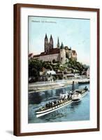 Meissen, Ein Dampfer Auf Der Elbe, Albrechtsburg-null-Framed Giclee Print