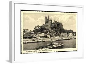 Meißen, Elbe, Albrechtsburg, Dom, Dampfer Pirna-null-Framed Giclee Print