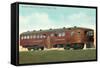 Mekeen Motor Rail Car-null-Framed Stretched Canvas