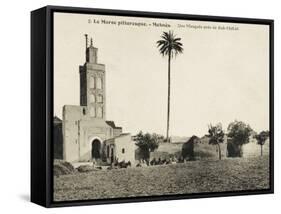 Meknes, Morocco - Mosque Close to the Mellah Gate-null-Framed Stretched Canvas