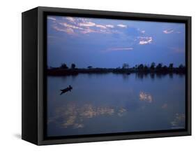 Mekong River and 4000 Islands, Laos, Indochina, Southeast Asia, Asia-Colin Brynn-Framed Stretched Canvas