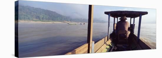 Mekong River, Luang Prabang, Laos-null-Stretched Canvas