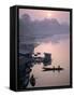 Mekong River, River Boat Houses, Thailand-Steve Vidler-Framed Stretched Canvas