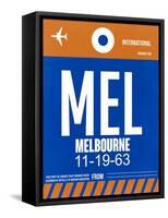 MEL Melbourne Luggage Tag 2-NaxArt-Framed Stretched Canvas