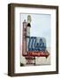 Mel's Diner sign, Hollywood, Los Angeles, California, USA-Natalie Tepper-Framed Photo