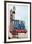 Mel's Diner sign, Hollywood, Los Angeles, California, USA-Natalie Tepper-Framed Photo