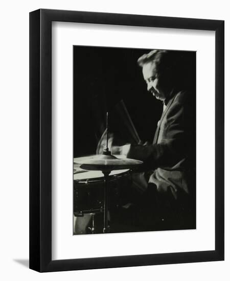 Mel Torme on the Drums at the Bristol Hippodrome, 1950S-Denis Williams-Framed Photographic Print