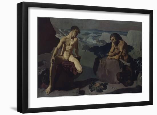 Melampus and the Centaur, 1919 (Oil on Canvas)-Glyn Warren Philpot-Framed Giclee Print