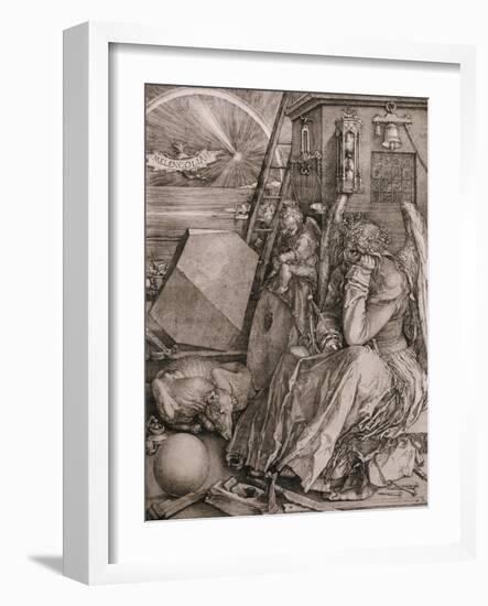 Melancholia, 1513-Albrecht Dürer-Framed Giclee Print