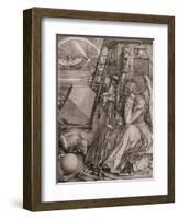 Melancholia, 1513-Albrecht Dürer-Framed Premium Giclee Print