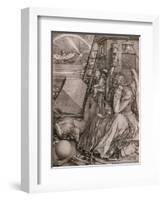 Melancholia, 1513-Albrecht Dürer-Framed Premium Giclee Print