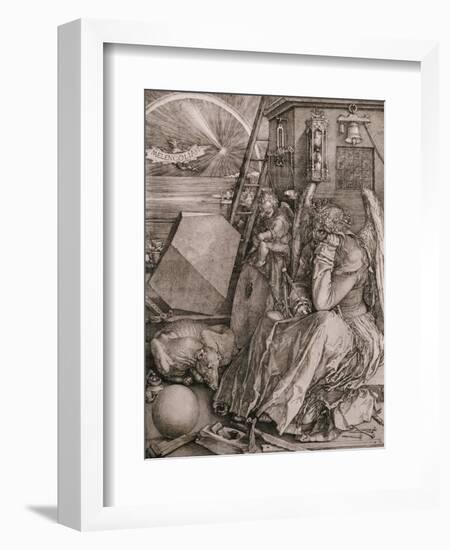 Melancholia, 1513-Albrecht Dürer-Framed Premium Giclee Print