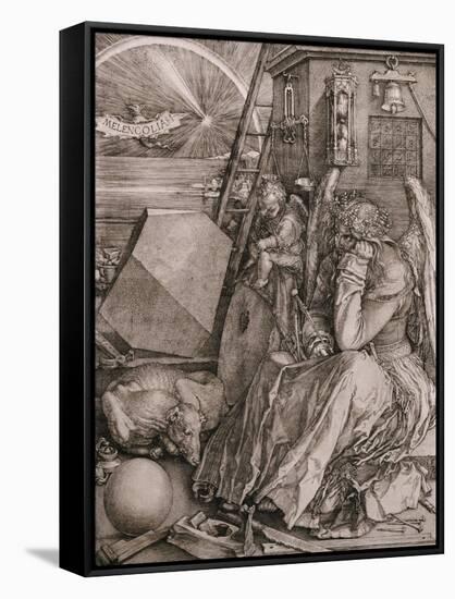 Melancholia, 1513-Albrecht Dürer-Framed Stretched Canvas