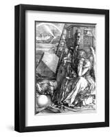 Melancholia, 1514-Albrecht Dürer-Framed Giclee Print