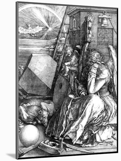 Melancholia, 1514-Albrecht Dürer-Mounted Giclee Print