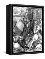 Melancholia, 1514-Albrecht Dürer-Framed Stretched Canvas
