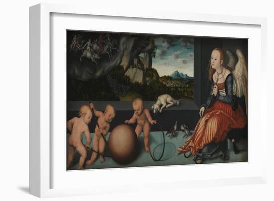 Melancholia, 1532-Lucas, The Elder Cranach-Framed Giclee Print