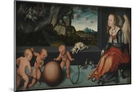 Melancholia, 1532-Lucas, The Elder Cranach-Mounted Giclee Print