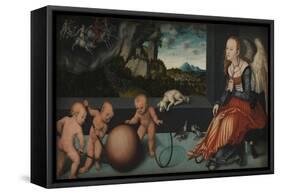 Melancholia, 1532-Lucas, The Elder Cranach-Framed Stretched Canvas