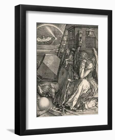 Melancholia I-Albrecht Dürer-Framed Art Print