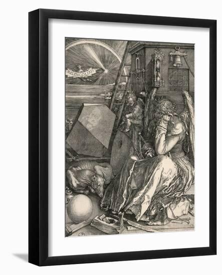 Melancholia I-Albrecht Dürer-Framed Art Print