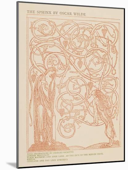 Melancholia-Charles Ricketts-Mounted Giclee Print