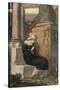 Melancholy by John Fletcher-Robert Anning Bell-Stretched Canvas