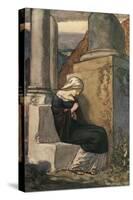 Melancholy by John Fletcher-Robert Anning Bell-Stretched Canvas