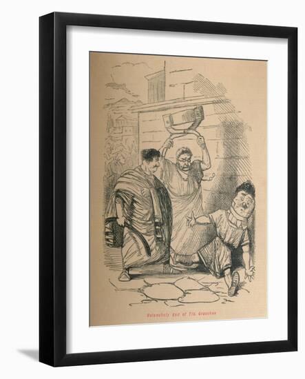 'Melancholy End of Tib Gracchus', 1852-John Leech-Framed Giclee Print