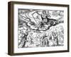 Melancholy, from 'The Four Temperaments' Series, Engraved by Harmen Jansz Muller, 1566-Maarten van Heemskerck-Framed Giclee Print