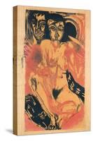 Melancholy Girl-Ernst Ludwig Kirchner-Stretched Canvas