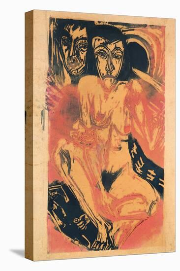 Melancholy Girl-Ernst Ludwig Kirchner-Stretched Canvas