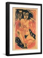 Melancholy Girl-Ernst Ludwig Kirchner-Framed Giclee Print