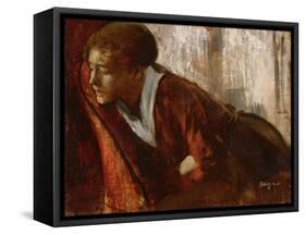 Melancholy-Edgar Degas-Framed Stretched Canvas