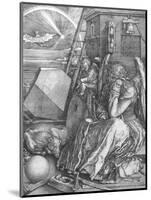 Melancolia, engraving, 1514-Albrecht Dürer-Mounted Giclee Print