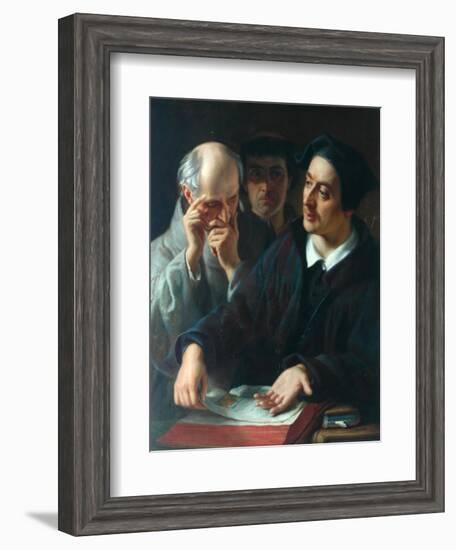 Melancthon, Expounding A Text, 1863-Solomon Alexander Hart-Framed Giclee Print