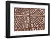 Melanesia, Papua New Guinea, Tufi. Traditional Handmade Tapa Cloth-Cindy Miller Hopkins-Framed Photographic Print