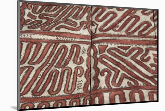 Melanesia, Papua New Guinea, Tufi. Traditional Handmade Tapa Cloth-Cindy Miller Hopkins-Mounted Photographic Print