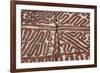 Melanesia, Papua New Guinea, Tufi. Traditional Handmade Tapa Cloth-Cindy Miller Hopkins-Framed Photographic Print