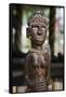 Melanesia, Solomon Islands, Guadalcanal Island. Wood Carved Figurine-Cindy Miller Hopkins-Framed Stretched Canvas