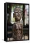 Melanesia, Solomon Islands, Guadalcanal Island. Wood Carved Figurine-Cindy Miller Hopkins-Framed Stretched Canvas