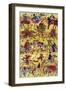 Melange of Horse-riders, Japanese Wood-Cut Print-Lantern Press-Framed Art Print