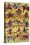 Melange of Horse-riders, Japanese Wood-Cut Print-Lantern Press-Stretched Canvas