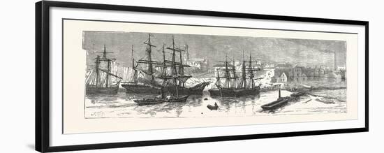 Melbourne, a Sketch Made 1855, Australia, 1880-null-Framed Premium Giclee Print