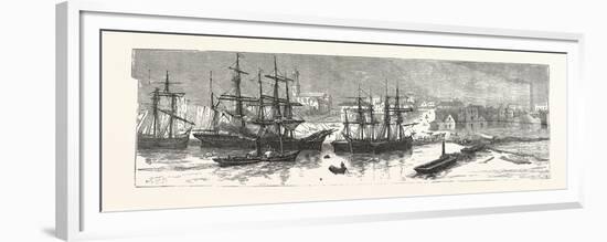 Melbourne, a Sketch Made 1855, Australia, 1880-null-Framed Premium Giclee Print