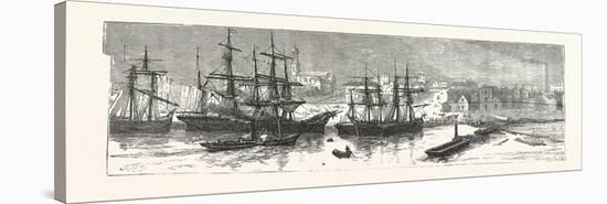 Melbourne, a Sketch Made 1855, Australia, 1880-null-Stretched Canvas
