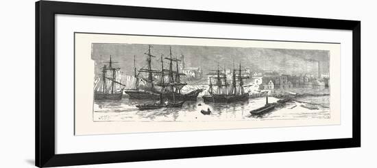 Melbourne, a Sketch Made 1855, Australia, 1880-null-Framed Giclee Print