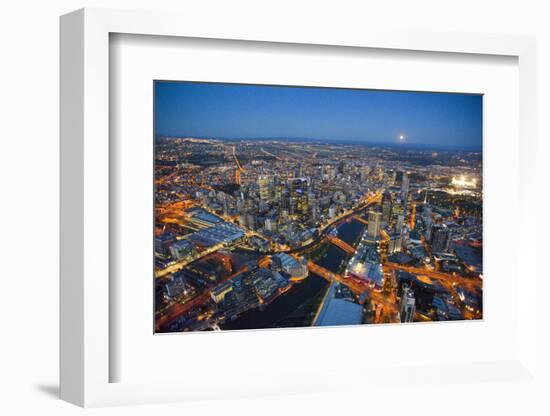 Melbourne aerials, Cityscapes.-John Gollings-Framed Photo