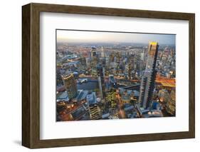 Melbourne aerials, Cityscapes.-John Gollings-Framed Photo